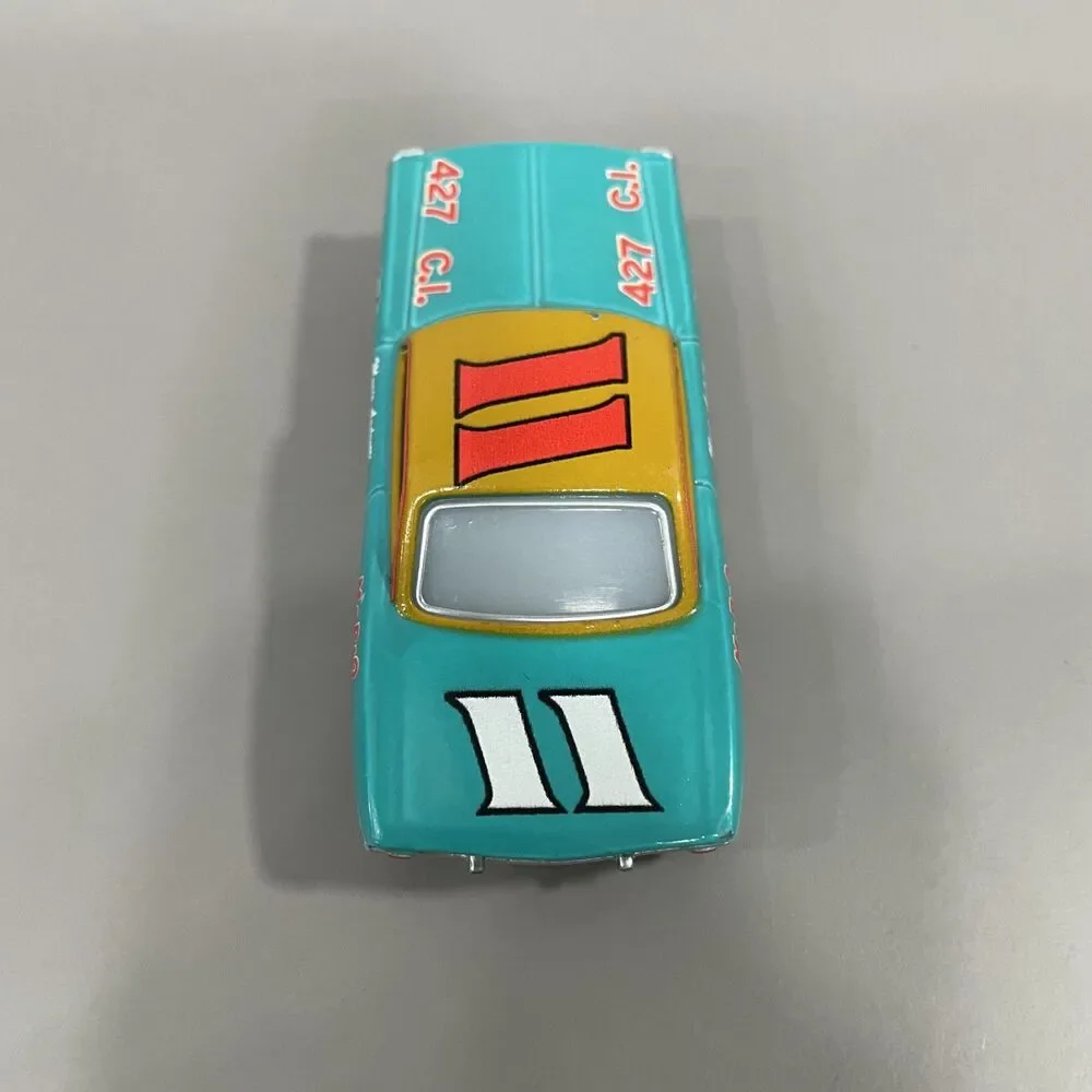 Disney Cars Mario Andretti #11 Blue Ford Fairlane Mattel Diecast Loose 1:55 - Picture 5 of 7